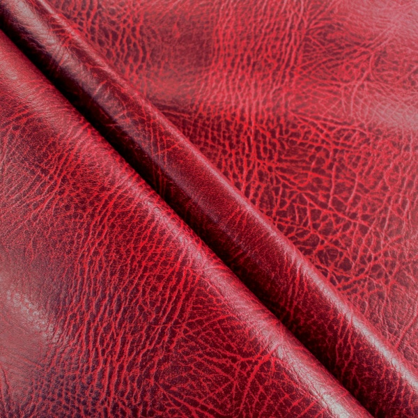 Distressed Leatherette - CLARET